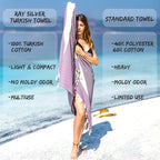 Turkish Beach Towel Oversized Clearance XL 40x71- Sand Free - Image 5