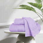 BOUTIQUO Ultra Soft 3 Pack Cotton Towel Set, Contains a Bath Towels 28x55 inch - Image 3