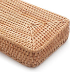 Rattan Bathroom Vanity Trays Toilet Tank Baskets Long Narrow Hand Towel Storage - Image 5
