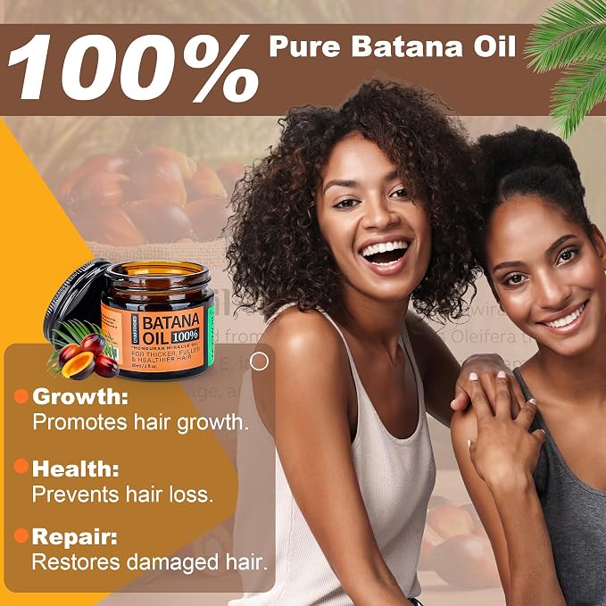 Batana Oil for Hair Growth Dr Sebi, 100% Raw Organic Batana Hair Mask from - Image 2