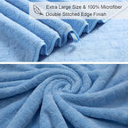 8-Piece Blue Bath Towels Set, 2 Oversized Large Bath Towels Sheet, 2 Hand - Image 7