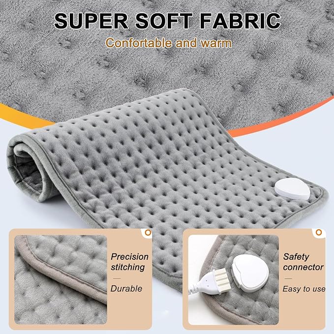 Electric Heating pad, 25 x12 Portable Heating Pad - Image 6