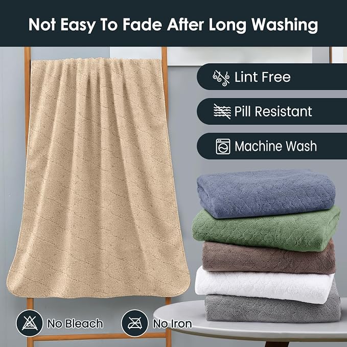 JML Microfiber Bath Towels, Ultra Soft, Super Absorbent and Fast Drying - Image 7