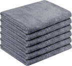 JML Bath Towels Set of 6, Oversized Large Microfiber Bath Towels by JML
