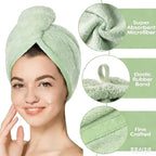 3 Pack Microfiber Hair Towel Wrap - Image 4