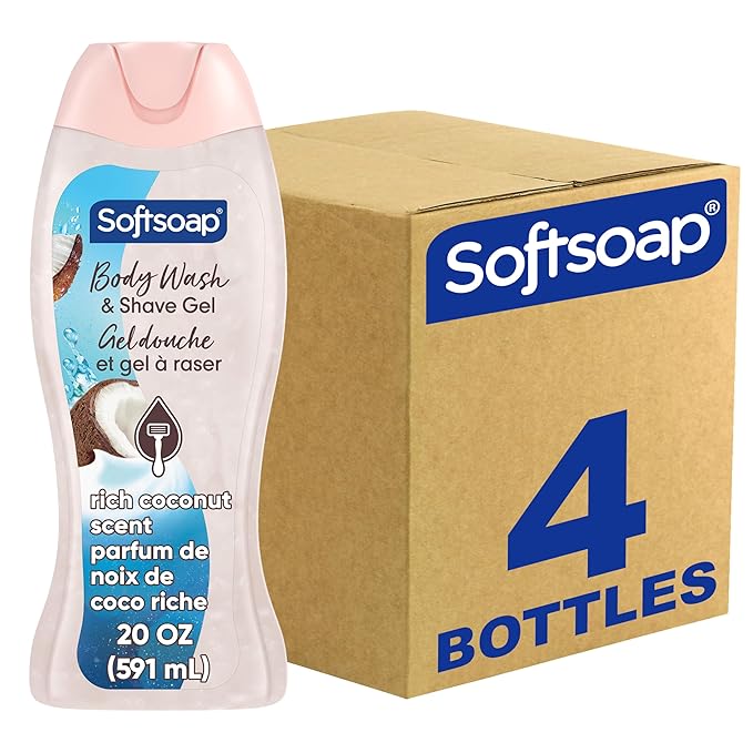 Softsoap Moisturizing Body Wash and Shave Gel, by Home