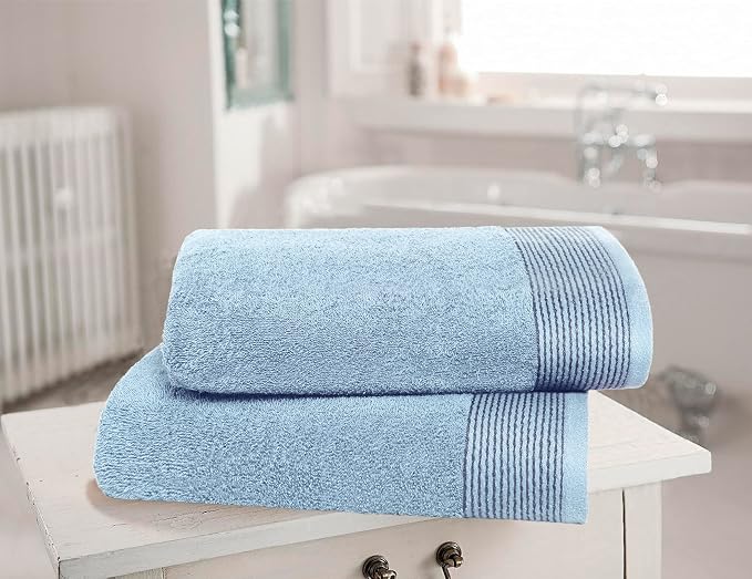 Belizzi Home Ultra Soft 2 Pack Oversized Bath Towel Set 28x55 inches, 100% - Image 2