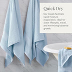 NY Loft 2 Pack Bath Sheet Towel Set | 100% Cotton | Absorbent Quick-Dry - Image 3