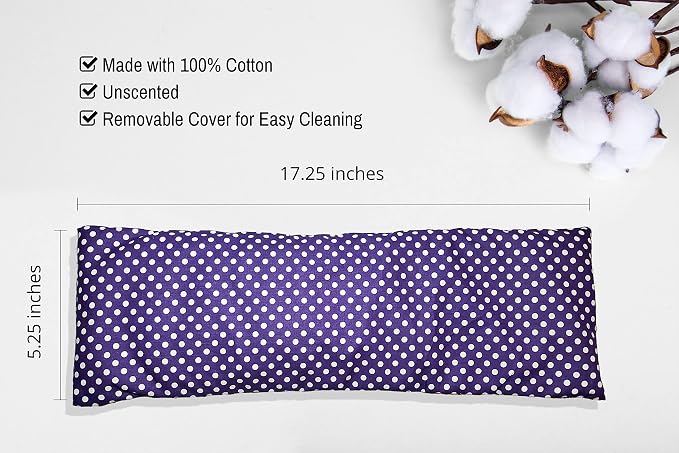 Microwavable Corn Filled Heating Pad and Cold Pack/Washable 100% Cotton Cover - Image 2