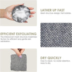 INNERNEED Exfoliating Net Cover Sponge Bath Scrubbing Loofah Rough Washcloth - Image 3