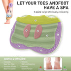 XL Shower Foot Scrubber Mat, Silicone Feet Massage Cleaner Dead Skin Toes Clean - Image 4
