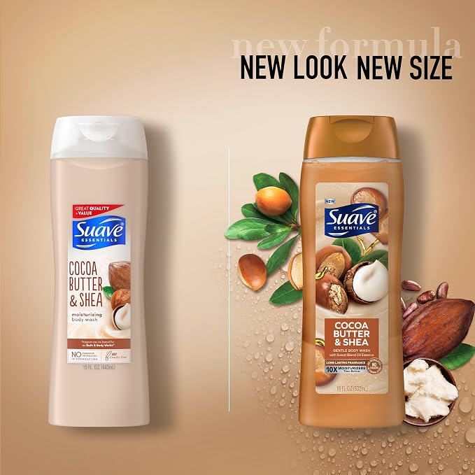 Suave Moisturizing Body Wash, Cocoa Butter and Shea - Image 7