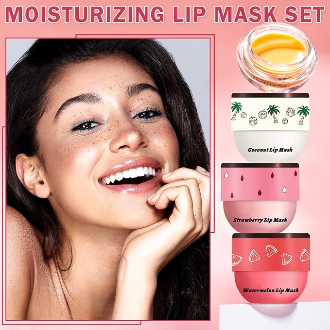 4PCS Honey Lip Balm Hydrating Honey Lip Mask Overnight Propolis Bee Lip Balm - Image 2