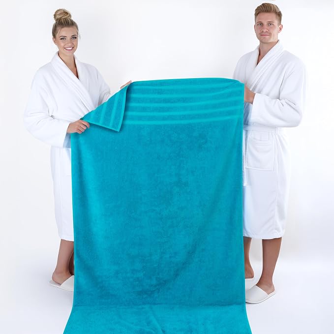American Soft Linen 35x70 Jumbo Large Bath Towel, 600 GSM 100% Cotton Turkish - Image 5