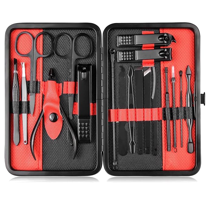 Manicure Set Professional Nail Clippers Kit Pedicure Care Tools- Stainless - Image 9