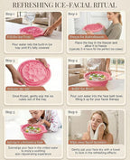 Face Ice Bath Bowl with Built-in Ice Tray, Collapsible Silicone Face Bowl - Image 9