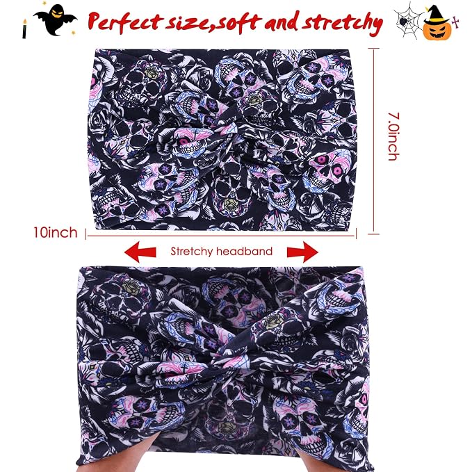 HAUHC 6 Pack Halloween Headbands - Image 2