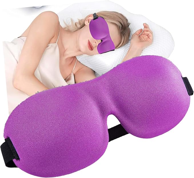 Soft 3D Blackout Sleep Eye Mask 1 Pack by AURAADORN