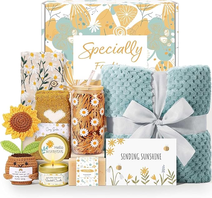 Wasocol Self Care Gifts for Women Gift Baskets，Sending Sunshine Thinking of You by Wasocol