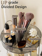 Asayuee 360 Rotating Makeup Organizer, 3 Tier Large Capacity Make Up Organizers - Image 2