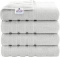 American Soft Linen Luxury 4 Piece Bath Towel Set, 600 GSM 100% Cotton Turkish by AmericanSoftLinen