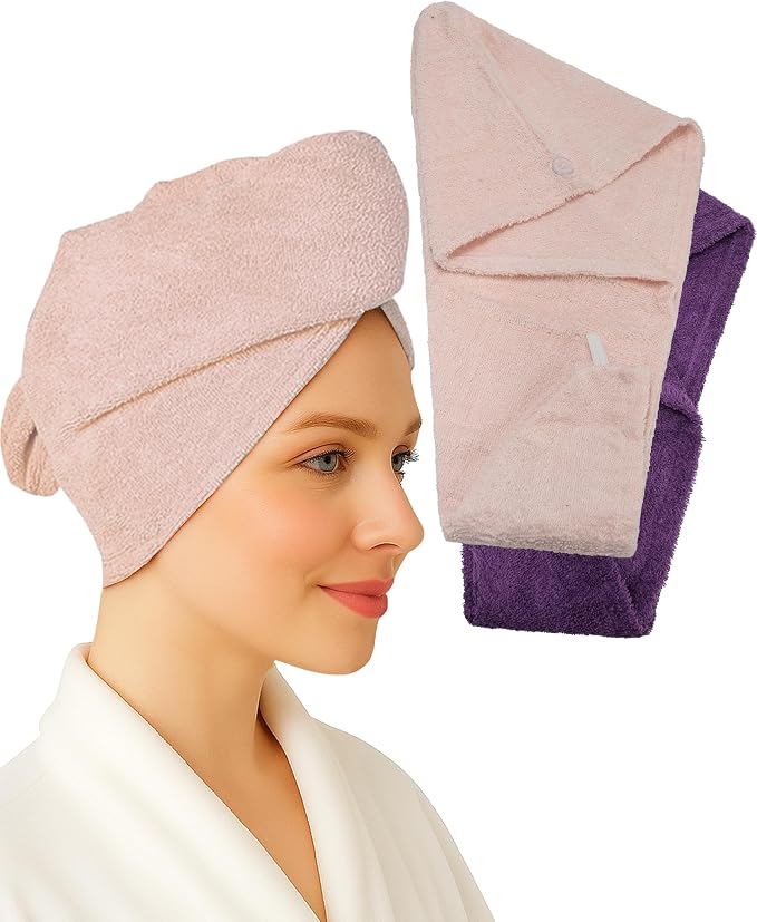 Textila 100% Cotton Hair Wrap Towels by Textila+Stores