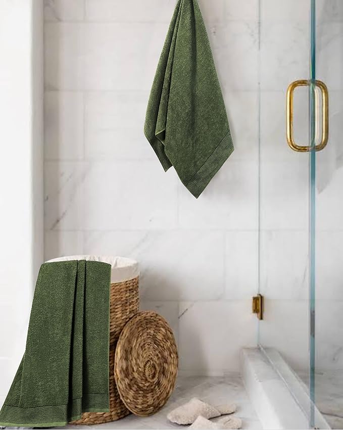 Belizzi Home Ultra Soft 2 Pack Oversized Bath Towel Set 28x55 inches, 100% - Image 4