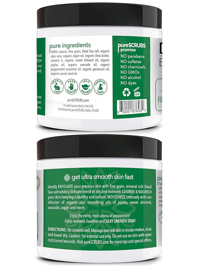 pureSCRUBS Premium Body Scrub for Strawberry Legs, Keratosis Pilaris & Ingrown - Image 6