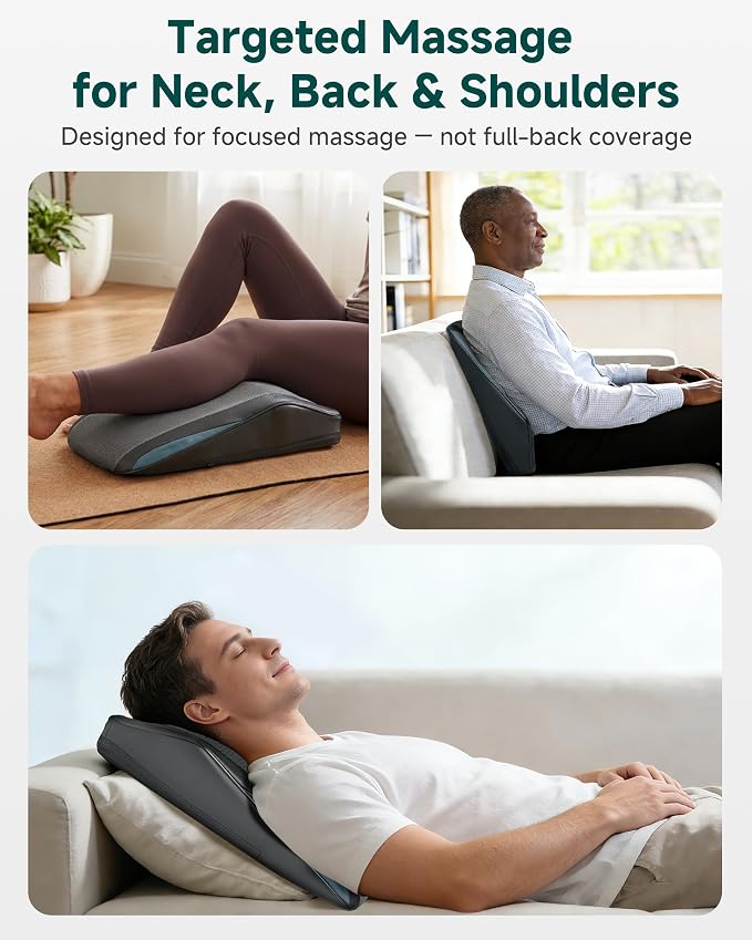 Snailax Back Massager for Back Pain Deep Tissue, Shiatsu Neck Back Massager - Image 6
