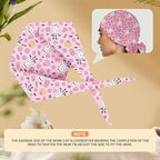 Adjustable Scrub Cap with Buttons & Sweatband, Working Hat with Elastic Tie Back - Image 5