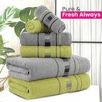 CASA COPENHAGEN X Line 6Pcs 100% Egyptian Cotton Large Designer Towels Gift - Image 5