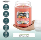 Candle-lite Scented Candles, Sunlit Mandarin Berry, 18 oz Jar, Proudly Poured - Image 4