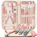 Manicure Set 16Pcs Professional Stainless Steel Pedicure Kit Mens Grooming Kit by BLESWIN