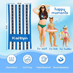 JML Custom Beach Towel with Name, Personalized Microfiber Beach Towel with Name - Image 3