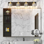 Aipsun Crystal Bathroom Vanity Lighting Black Vanity Light Fixtures Modern - Image 7