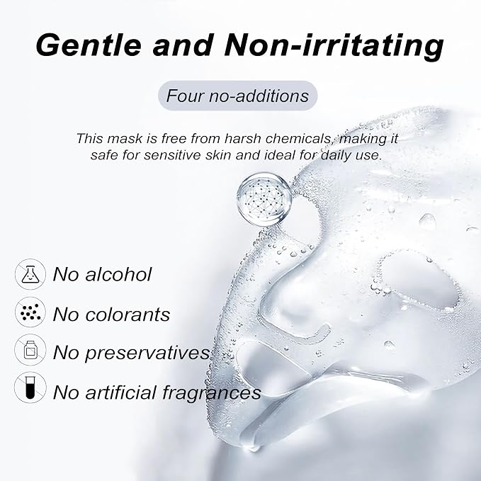 8pcs Collagen Face Mask, Hydrogel Overnight Face Mask - Image 7