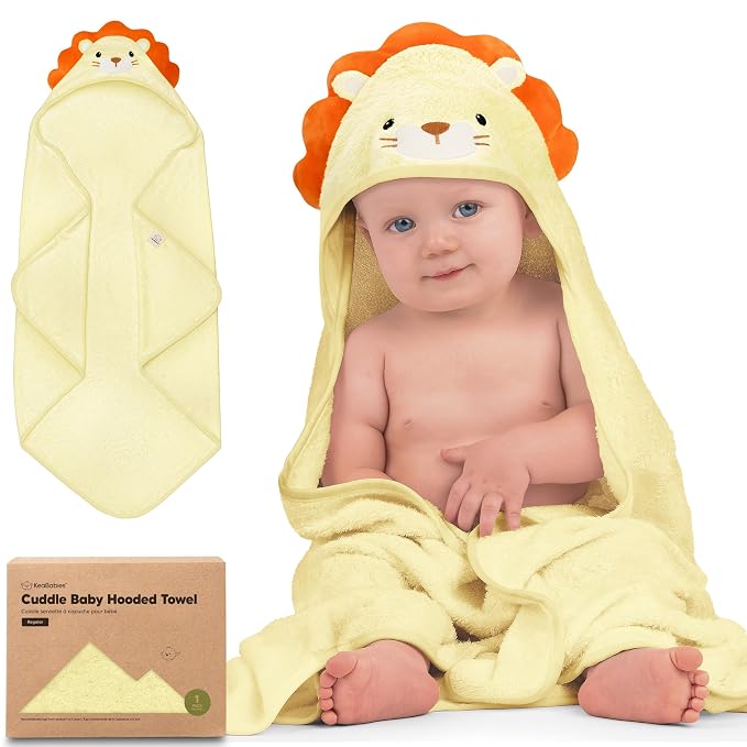 KeaBabies Hooded Baby Towel for Newborn by KeaBabies