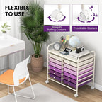 Giantex 12 Drawers Rolling Cart, Mobile Storage Drawer Cart, Classroom - Image 8