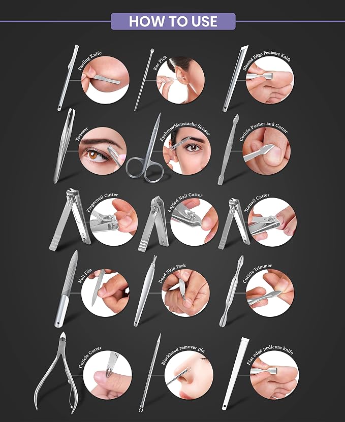 Utopia Care - Manicure Kit for Women and Men, Manicure Set - Image 4