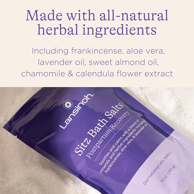 Lansinoh Sitz Bath Salts for Postpartum Care, Perineal Soak - Image 3