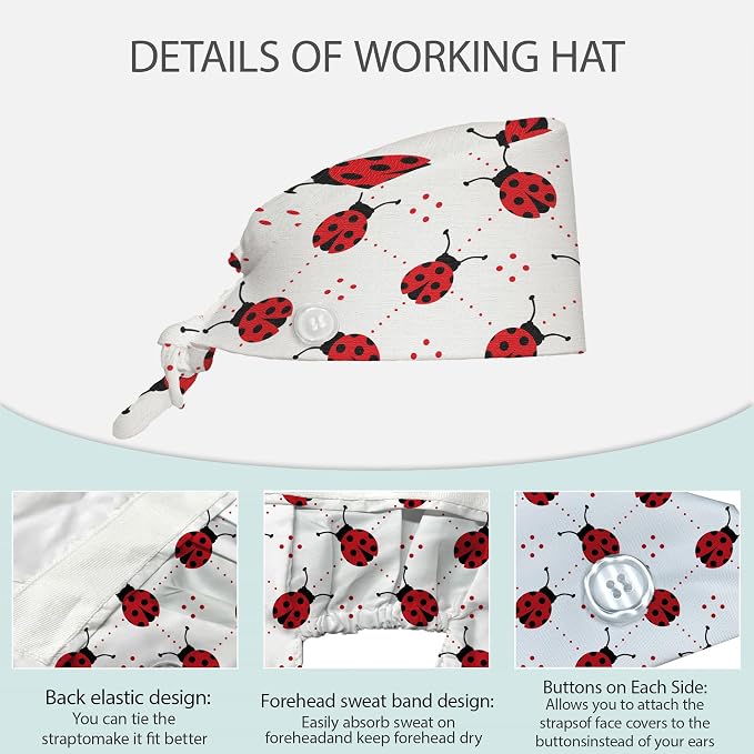 2 Pcs Working Cap with Sweatband - Image 3