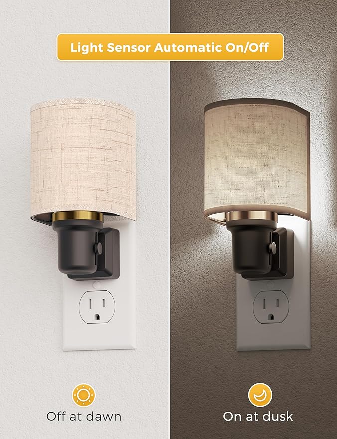 L LOHAS LED Bright Night Lights Plug into Wall, Plug in Night Light Dimmable - Image 3
