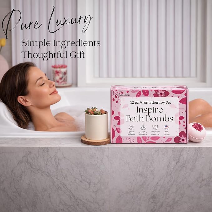 EvolutionUSA 12 Inspire Bath Bombs - Image 2