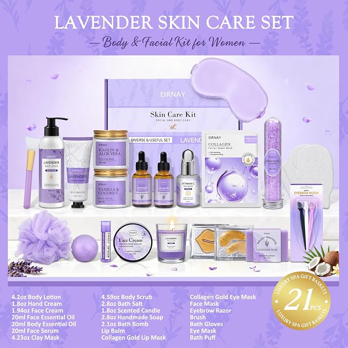 Mothers Day Gifts for Women, Spa Gifts Basket for Women, Self Care Gifts - Image 2