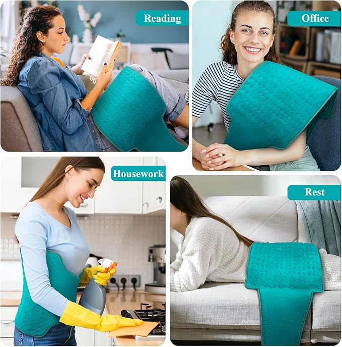 Heating Pad for Back, Heating Pad for Period Cramps/Waist/Stomach - Image 6