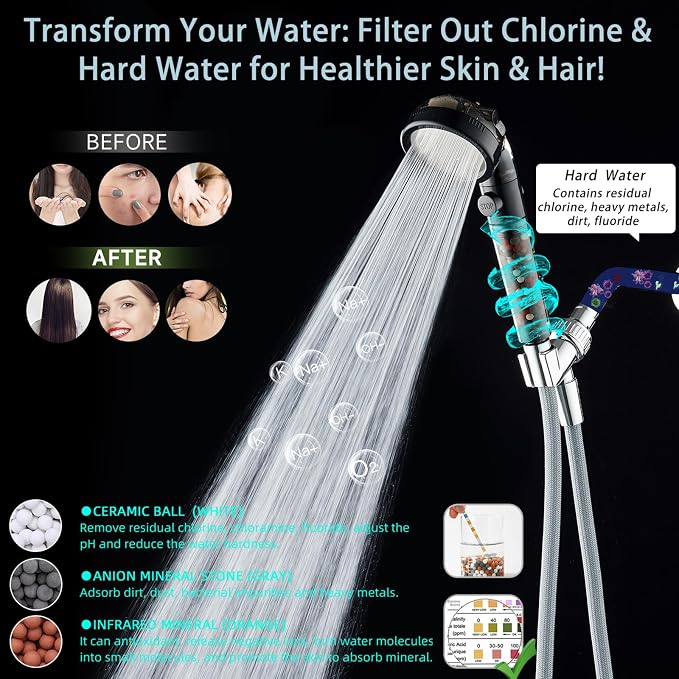 Filtered Shower Head with Handheld - Image 2
