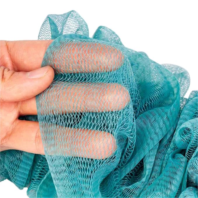 Back Scrubber for Shower, Loofah Long Handle Bath Body Brush, Soft Nylon Mesh - Image 4