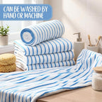 SmoothNovelty 16 Pack Microfiber Bath Towels Bulk 27'' x 60'' Oversized Size - Image 4
