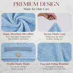 2 Pack Microfiber Hair Towel Wrap - Image 3