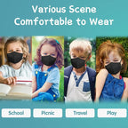 Funight Kids Face Mask, KN95 50 Pack Kids Masks 5-Layer Breathable, Disposable - Image 7